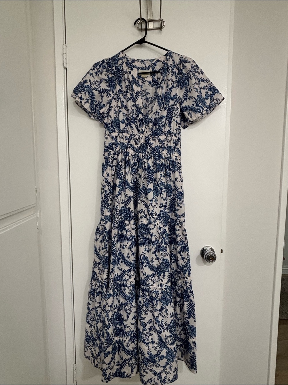 Maeve long floral dress, Anthropologie